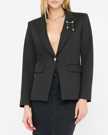 LIU JO Blazer con spilla gioiello