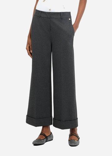 LIU JO Pantaloni cropped con piega