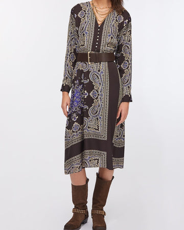 LIU JO Abito in twill stampato