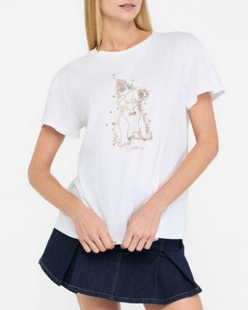 LIU JO T-shirt con strass