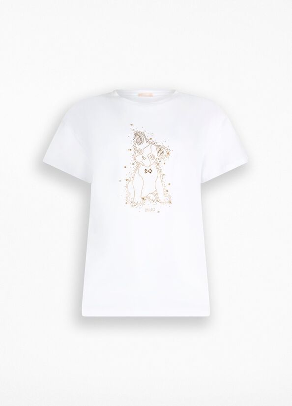 LIU JO T-shirt con strass