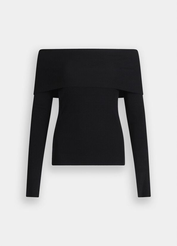 LIU JO Maglia con scollo bardot