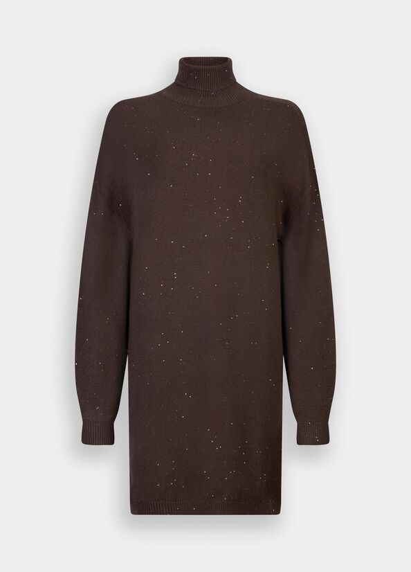 LIU JO Abito in maglia con micro paillettes
