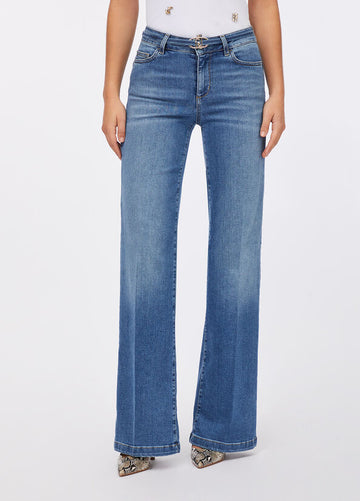 LIU JO Jeans flare con cintura