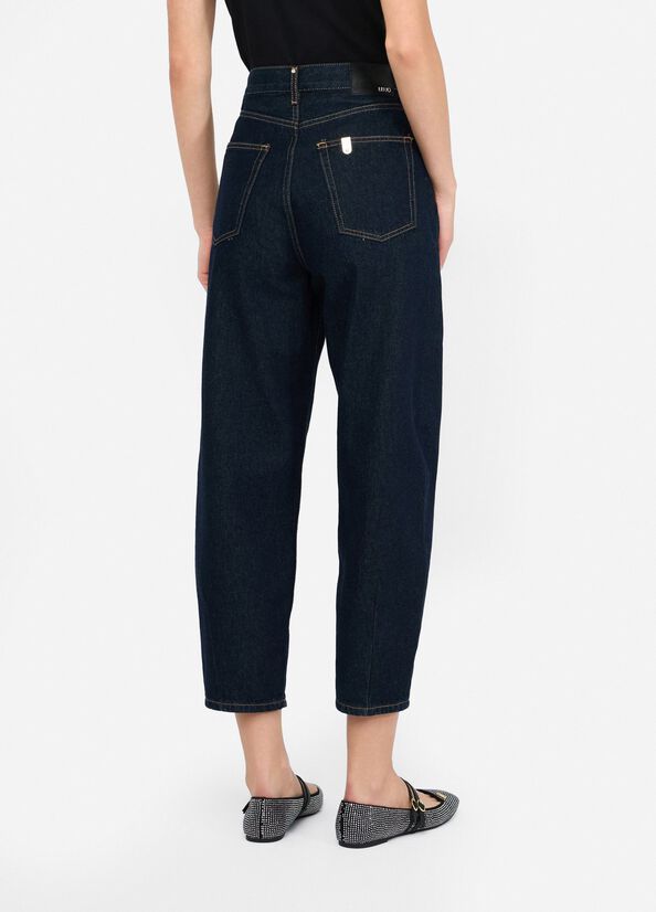LIU JO Jeans cropped a vita alta