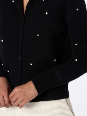 MC2 SAINT BARTH Cardigan Alpaca con strass