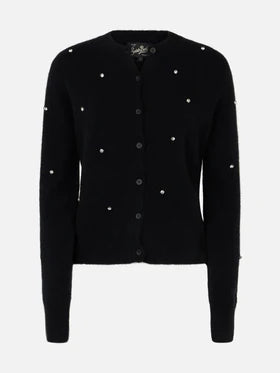 MC2 SAINT BARTH Cardigan Alpaca con strass