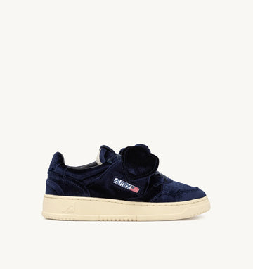 AUTRY Medalist Low Sneaker Velvet Bow Blu