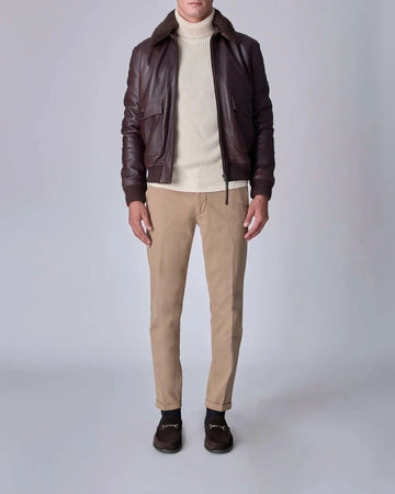 RE-HASH Pantalone MUCHA Chino con risvolto