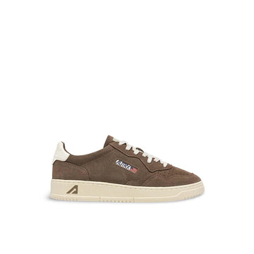 AUTRY Sneakers Medalist Low Finish Suede Marrone