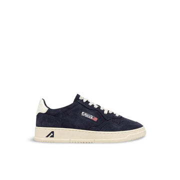 AUTRY Sneakers Medalist Low Finish Suede Blu