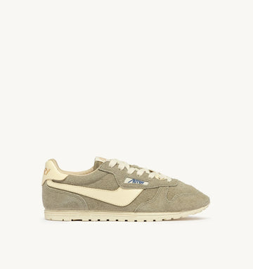 AUTRY Sneaker Windspin in Suede e Pelle Beige