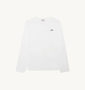 AUTRY T-shirt in cotone a manica lunga con logo ricamato