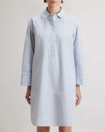 WOOLRICH Vestito Serafino in popeline di puro cotone a righe