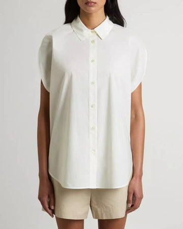 WOOLRICH Blusa in popeline di puro cotone