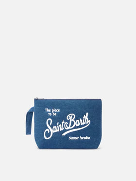 MC2 SAINT BARTH Pochette Denim Large