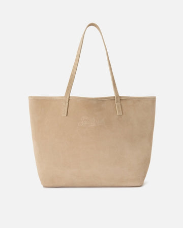MC2 SAINT BARTH Borsa City regular in camoscio beige