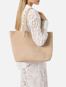 MC2 SAINT BARTH Borsa City regular in camoscio beige