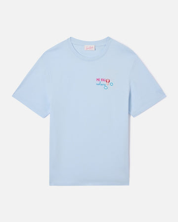 MC2 SAINT BARTH T-shirt Emilie in cotone con ricamo e charm
