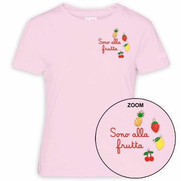 MC2 SAINT BARTH T-shirt Emilie in cotone con ricamo e charm