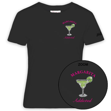 MC2 SAINT BARTH T-shirt Emilie in cotone con ricamo e strass