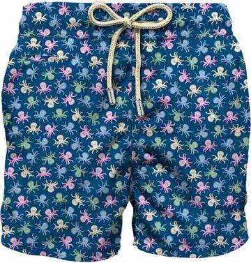 MC2 SAINT BARTH Costume mare Lighting in tessuto leggero con stampa