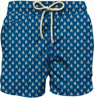 MC2 SAINT BARTH Costume mare Lighting in tessuto leggero con stampa