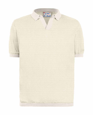 MC2 SAINT BARTH <br />Polo Sloan Waffle in cotone pregiato high twist