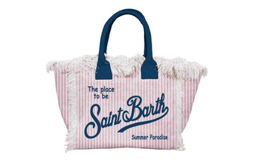 MC2 SAINT BARTH Borsa Mini Vanity in canvas di cotone