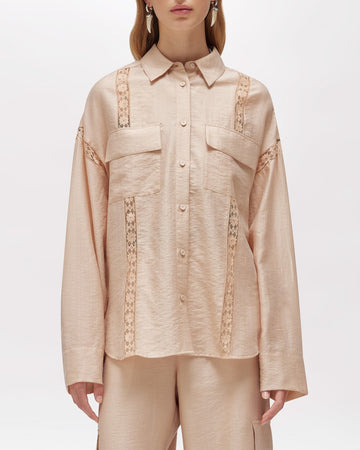 BLUGIRL Camicia in lyocell e pizzo