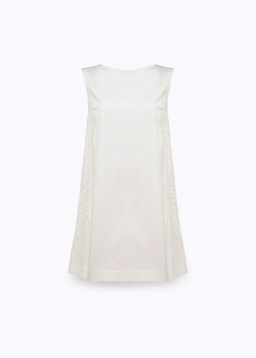 BLUGIRL Abito in cotone con pizzo