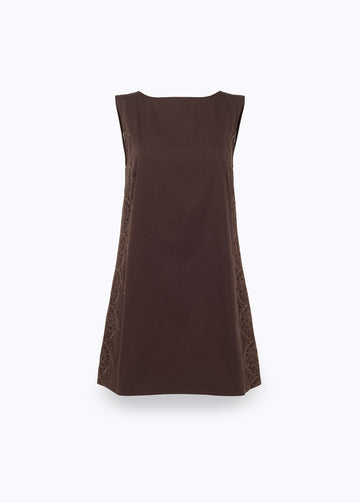 BLUGIRL Abito in cotone con pizzo