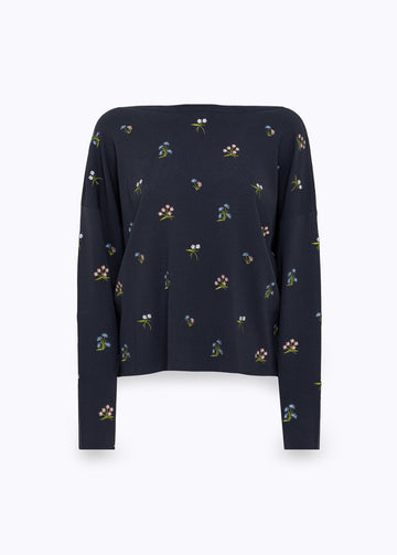 BLUGIRL Maglia in viscosa con ricami