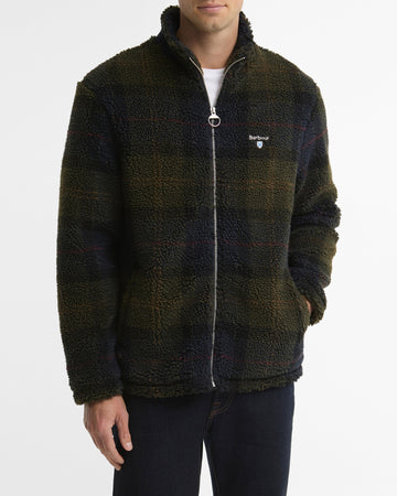 BARBOUR Pile sherpa con motivo tartan