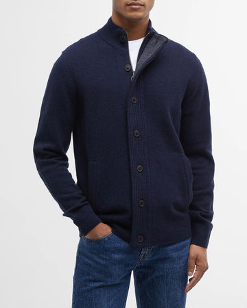 BARBOUR Maglione con zip Patch