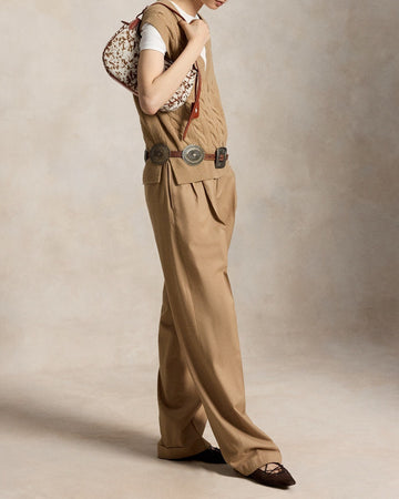 POLO RALPH LAUREN Gilet in lana e cashmere lavorato a trecce