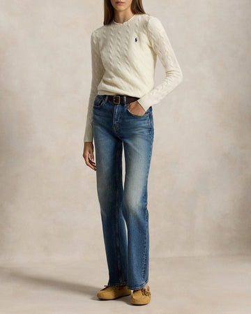 POLO RALPH LAUREN Girocollo in lana e cashmere a trecce