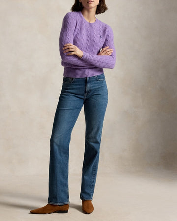 POLO RALPH LAUREN Girocollo in lana e cashmere a trecce
