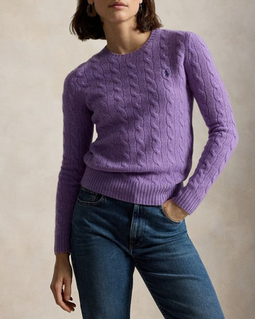 POLO RALPH LAUREN Girocollo in lana e cashmere a trecce