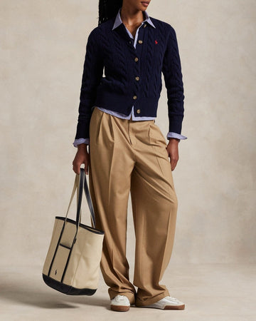 POLO RALPH LAUREN Cardigan in lana e cashmere a trecce