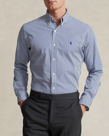 POLO RALPH LAUREN Camicia a righe in popeline stretch Slim-Fit