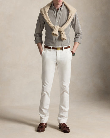 POLO RALPH LAUREN Camicia a righe in popeline stretch Slim-Fit