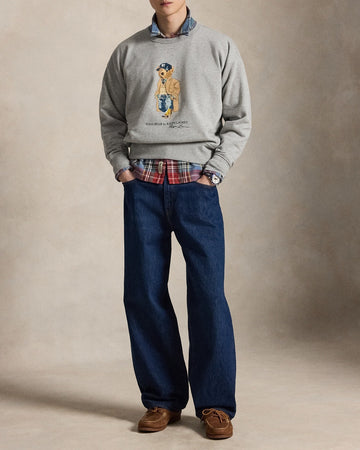 POLO RALPH LAUREN Felpa girocollo Polo Bear in pile leggero