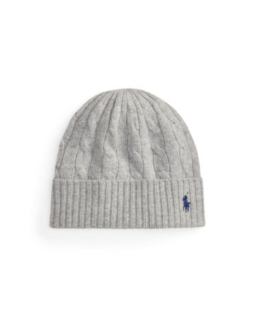 POLO RALPH LAUREN Berretto in lana e cashmere a trecce