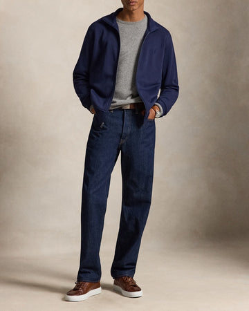 POLO RALPH LAUREN Felpa con zip in maglia doppia