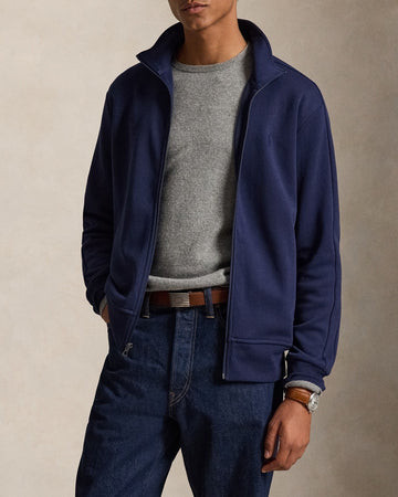 POLO RALPH LAUREN Felpa con zip in maglia doppia