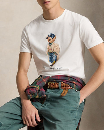 POLO RALPH LAUREN T-shirt Polo Bear in jersey di cotone