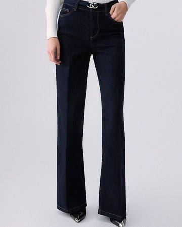 LIU JO Jeans flare con cintura
