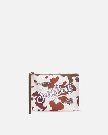 MC2 SAINT BARTH Pochette Aline con stampa mucca
