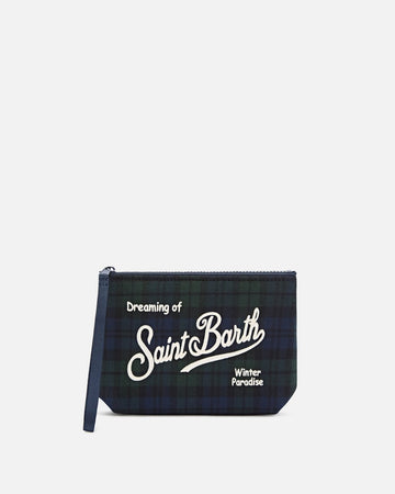MC2 SAINT BARTH Pochette Aline in tessuto effetto lana